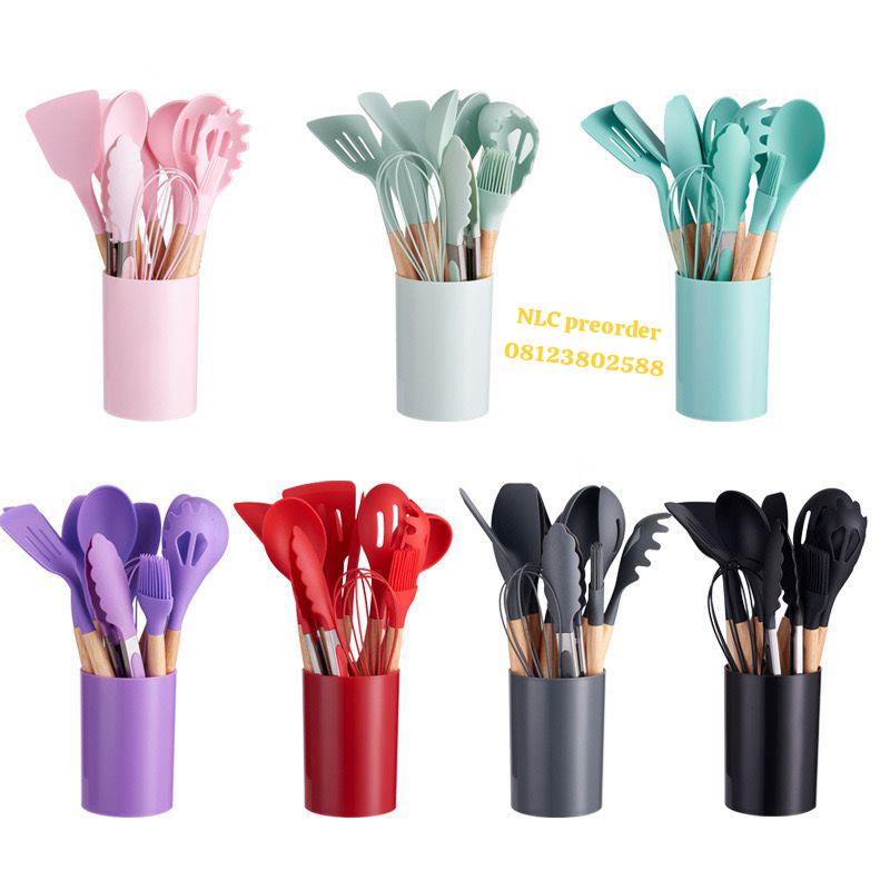 12pcs silicone spoon